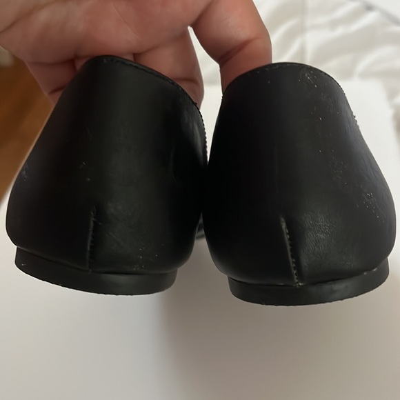 BNWT Express Black and White Aztec Raffia Dorsay Flats - Picture 4 of 7